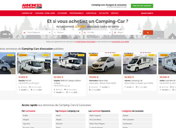 Camping-car, caravanes et mobilhomes vente