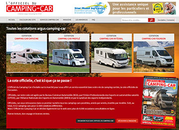 Cotation Argus de Camping-Cars